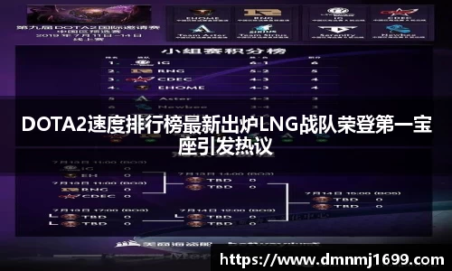 DOTA2速度排行榜最新出炉LNG战队荣登第一宝座引发热议