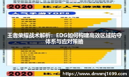 王者荣耀战术解析：EDG如何构建高效区域防守体系与应对策略